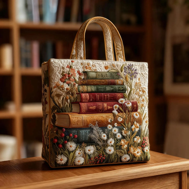 Artistic Quilted Bag Floral Scroll