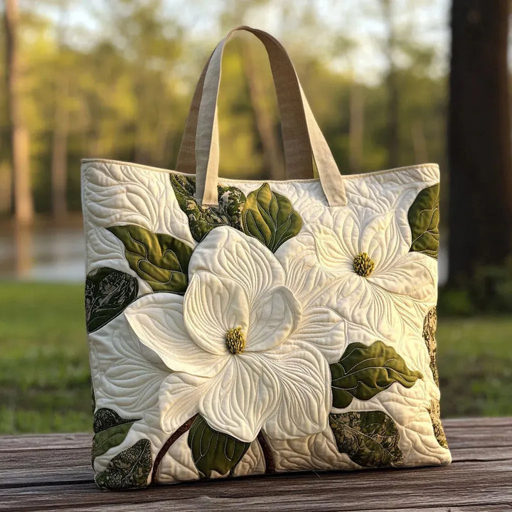 Elegant Flowers Quilted Bag