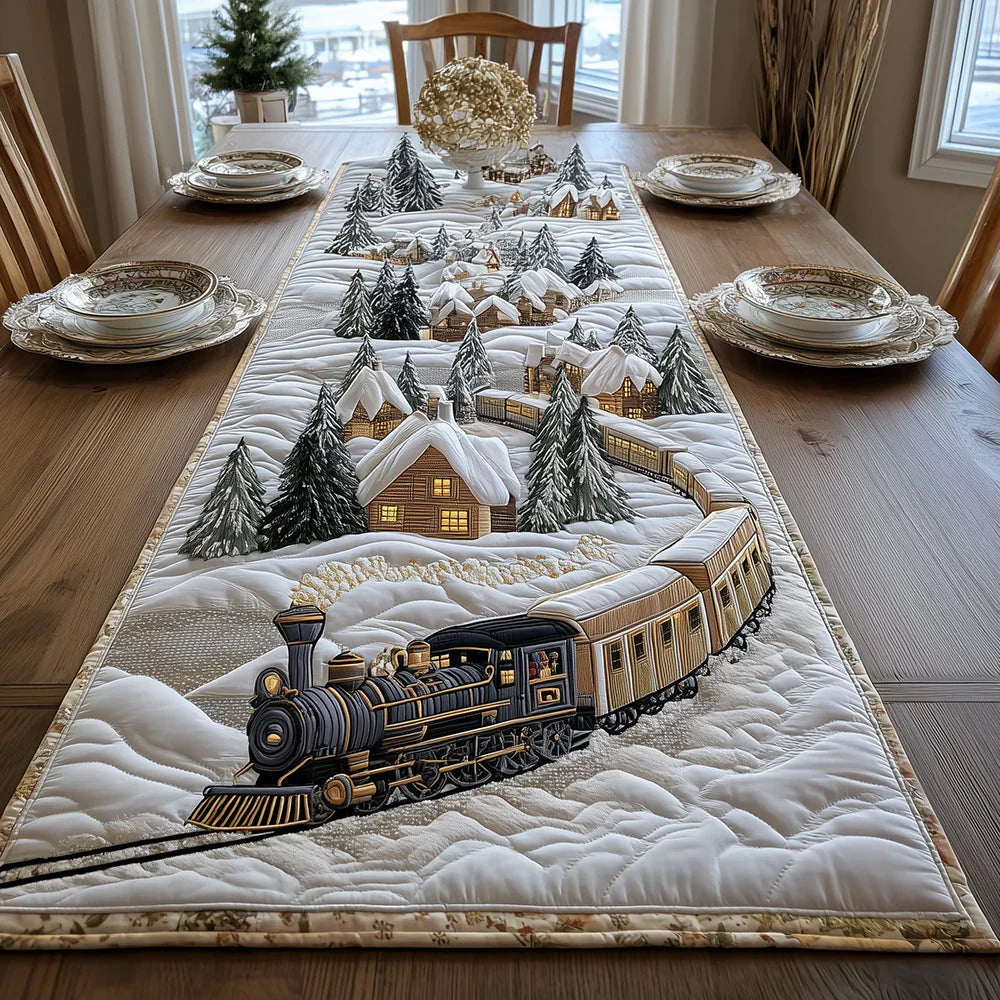 Quilted Table Runner - Cool Line