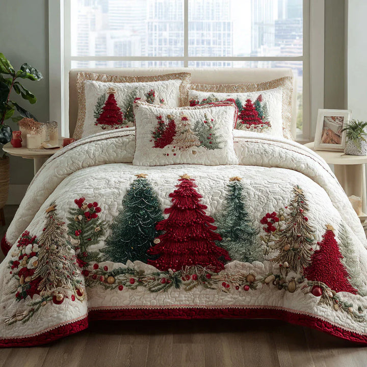 3-Piece Quilted Bedding Set - Matte Wonder
