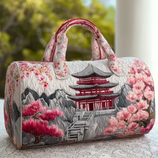 Japanese Vibes Quilted Travel Bag