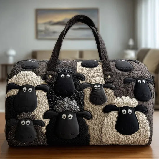 Quilted Travel Bag - Sheep Retreat