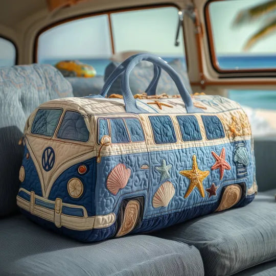 Quilted Travel Bag Hippie Beach Van