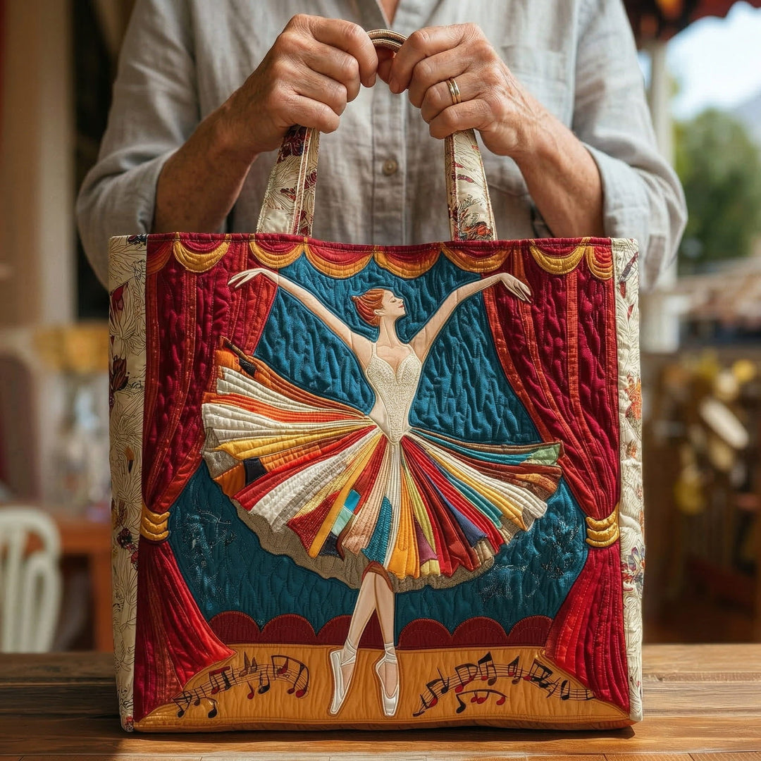Elegant Quilted Ballerina Bag