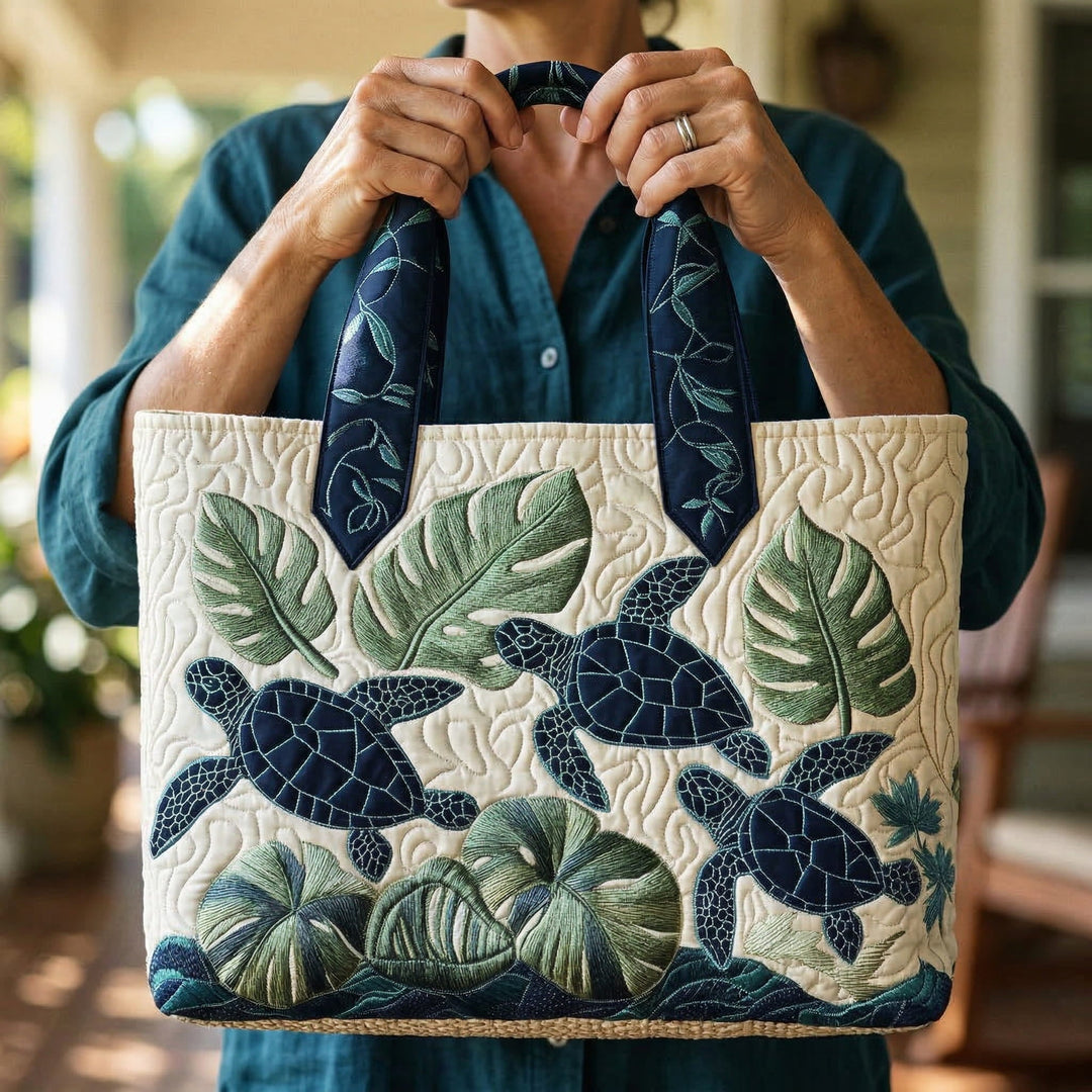 Handmade Tote Bag Grace of the Sea Turtle